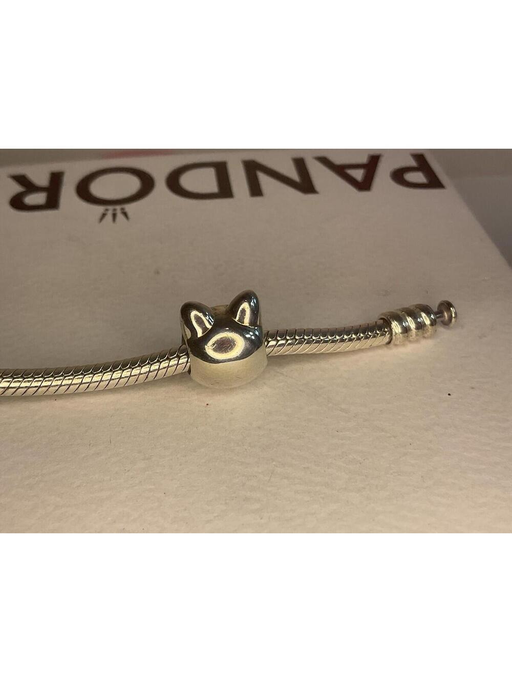 Pandora Cat Head Charm Retired View 2